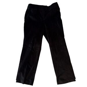 Talbots Black Velvet Trouser Pant